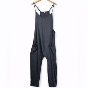 Amazon Dark Gray Jumpsuit NWT Large
